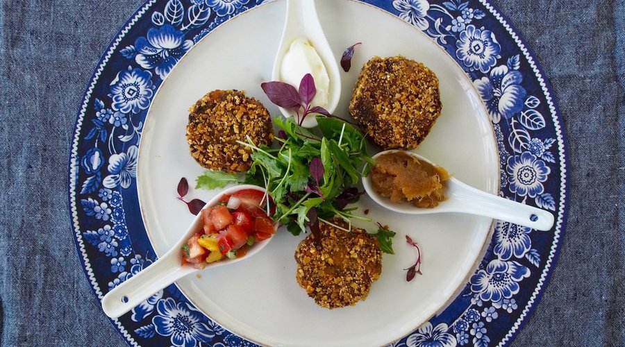 îdp butternut and chickpea falafel - served with 3 flavoursome sides