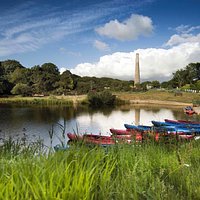 Boating lake at Lappa Valley Steam Railway