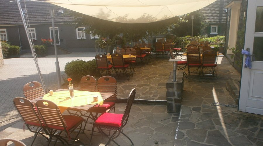 Das Ist unsere wunderschöne Terrasse