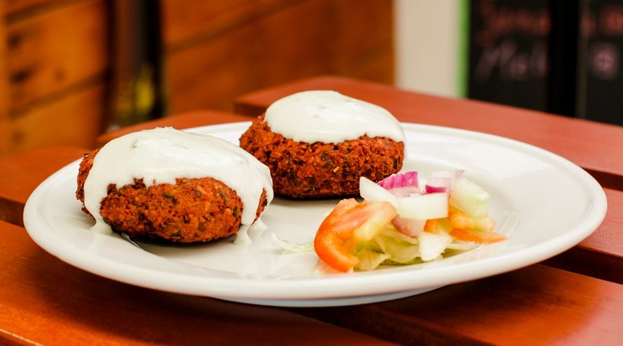 Falafel....one of the vegetarian options