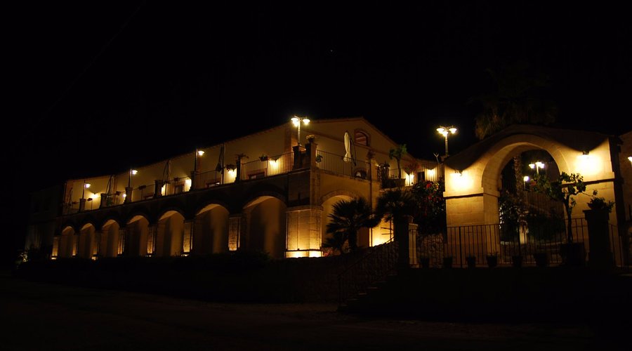 vista notturna del ristorante