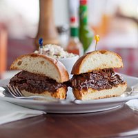 BBQ brisket sandwich at Bread & Porridge
