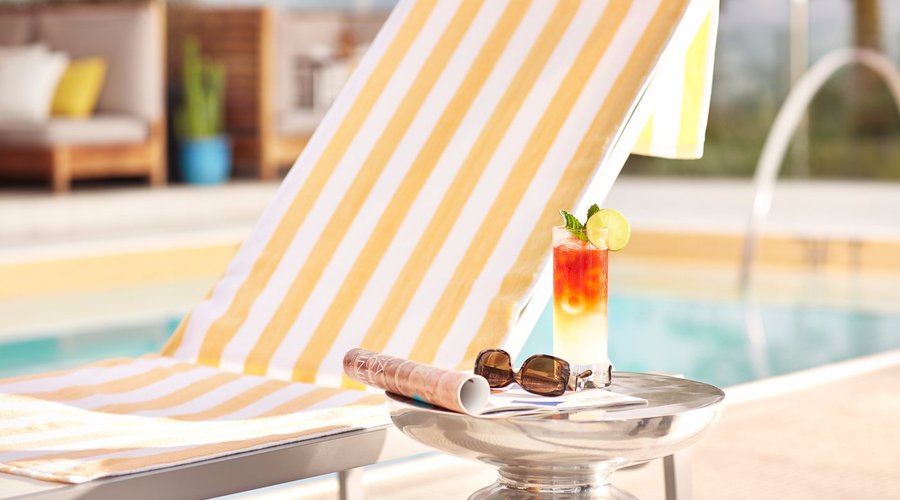 Poolside pool chairs