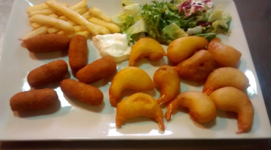 Croqueta Casera+Gamba Rebozada