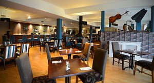 Park Hotel Kiltimagh in Kiltimagh, image may contain: Restaurant, Dining Room, Dining Table, Cafe