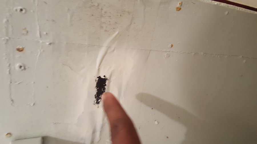 State of disrepair .... being held up by scotch tape