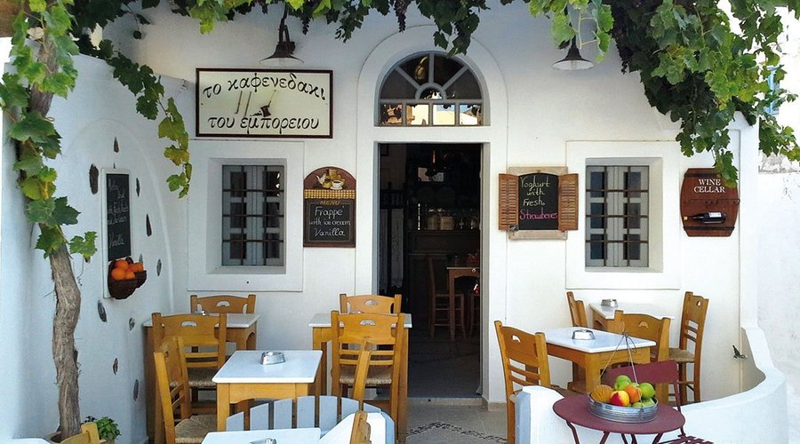The beautiful yard of 'to kafenedaki tou emporeiou'