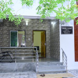 Sitout and entrance to the rooms