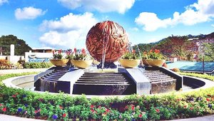 Azalea Residences Baguio in Luzon, image may contain: Fountain, Water, Plant, Grass