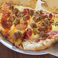 Salad and pizza!!! Whatever toppings you like!!! Good quick meal at a reasonable price!!!