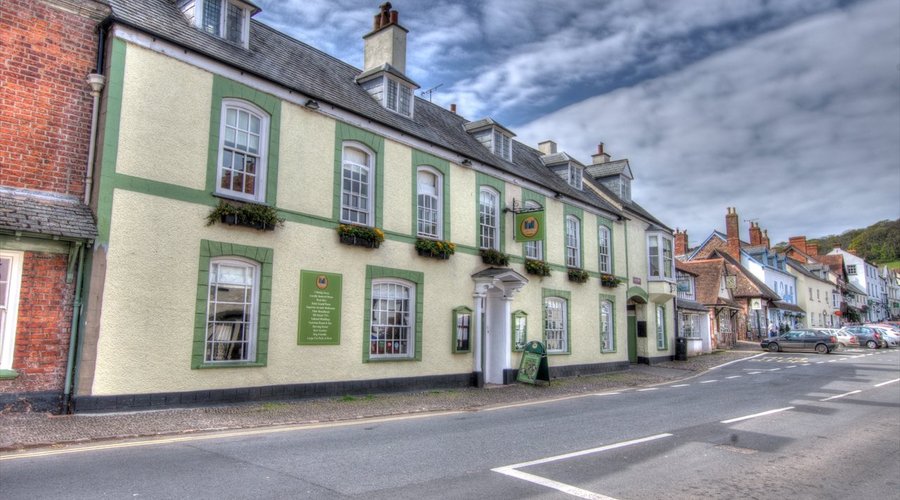 Situated in the heart of Dunster at the bese of the castle.