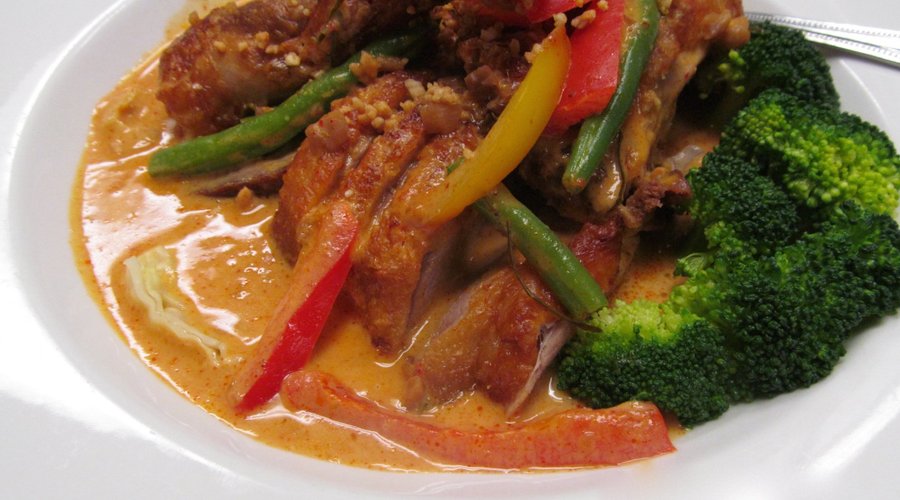 Crispy Duck panang sauce
