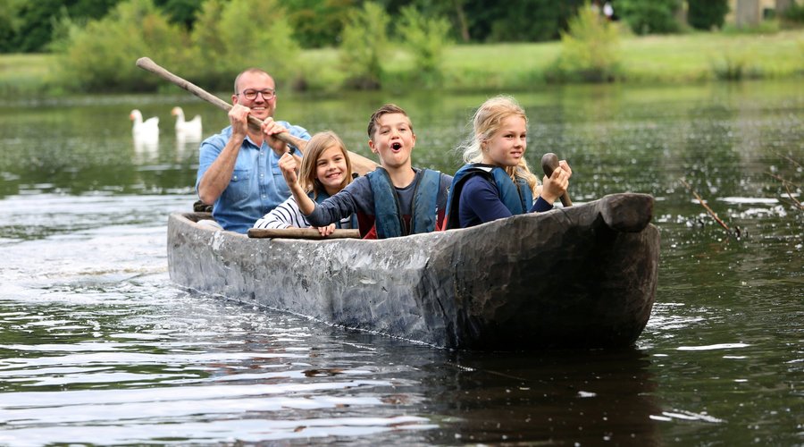 Kano varen in de zomer