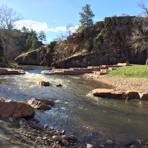 St. Vrain River on property
