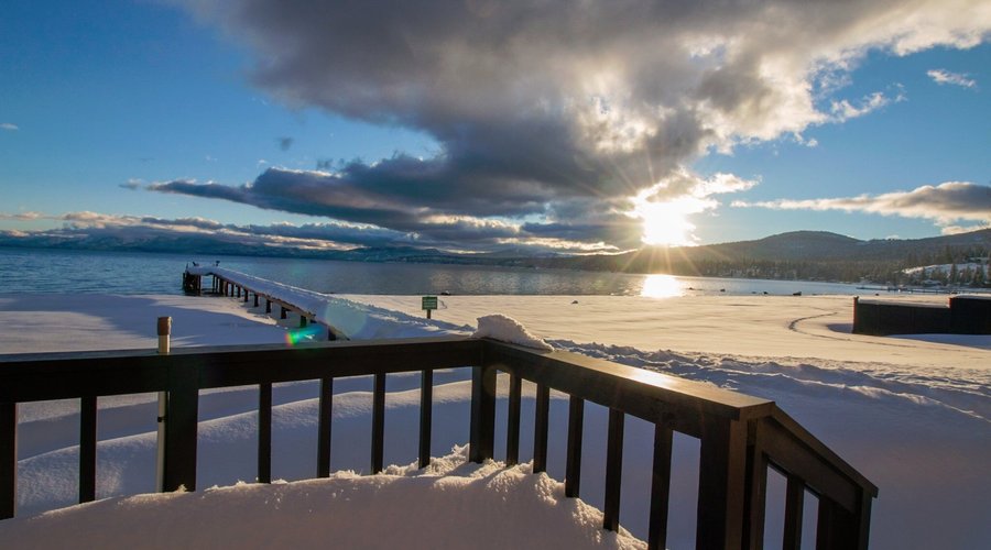 Lakefront cabin view