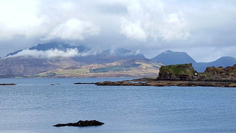 Across the bay to Dunscaith Castle and beyond