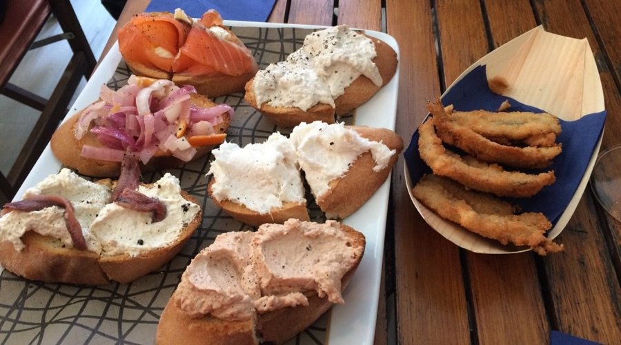 Cicchetti e sarde fritte