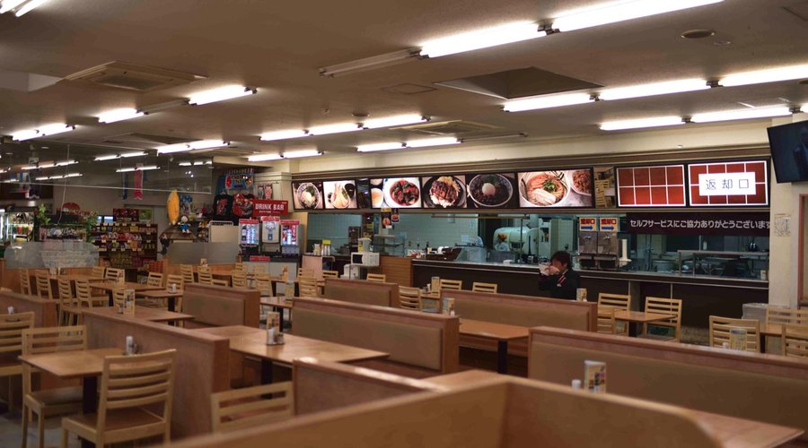 夜の飲食ブース