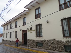 Hotel Taypikala Cusco in Cusco, image may contain: Villa, City, Person, Street