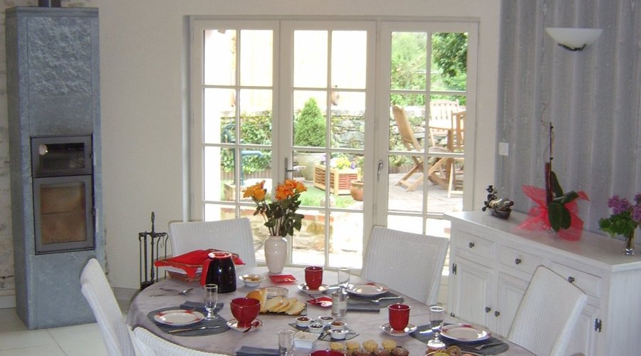 petit déjeuner à l'intérieur