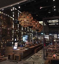 I admired the fab decor but did not try the food