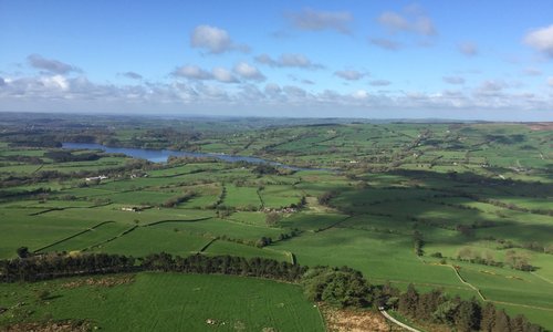 From the top of Hen Cloud, looking south