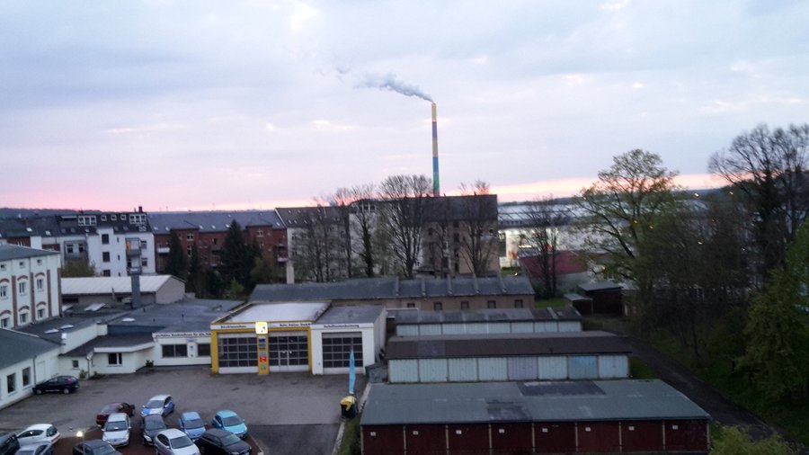 Blick aus dem Fenster Zimmer 6 in der 5. Etage