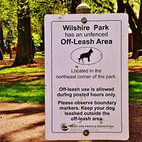 sign for off-leash area