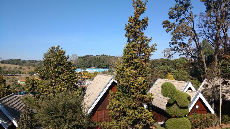 Vista de um dos chalés