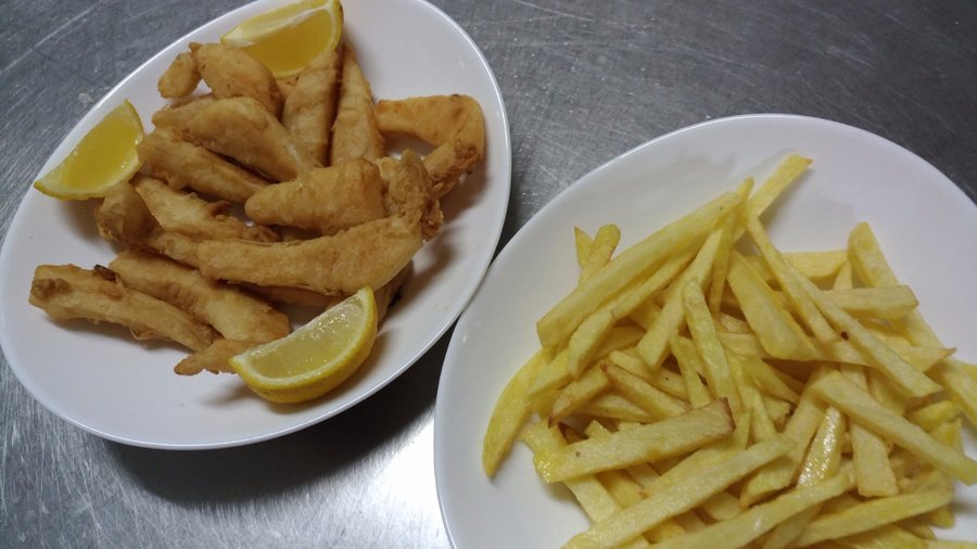 Tiras de choco frito