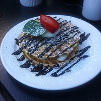 Stuffed Pizzelle's with Cannoli cream dessert