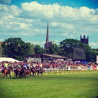 Enjoy the racing action with views of the city