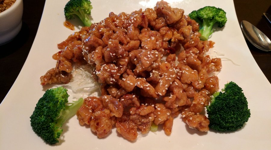 Kung Pao Chicken. Could have used some more vegetables, but the sauce and chicken were very good