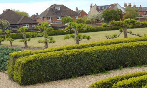 Garden following original Roman pattern