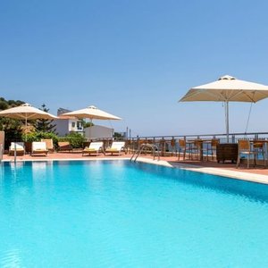 Kythea Resort in Kythira, image may contain: Villa, Resort, Hotel, Pool