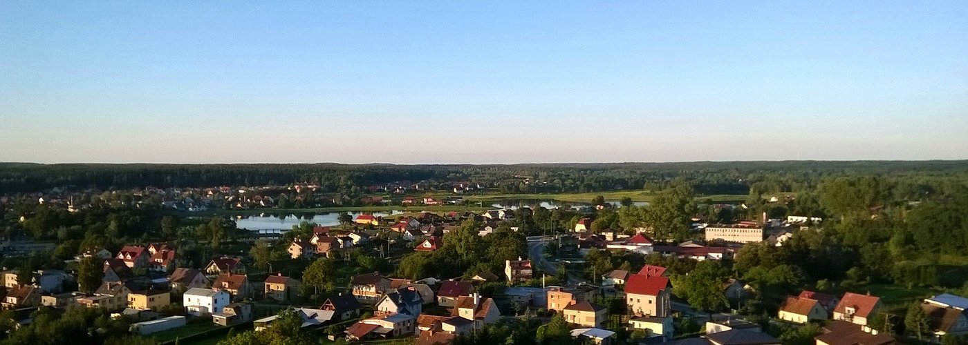 Panorama Gołdapi- widok z Wieży Ciśnień