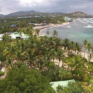 The Palms at Pelican Cove in St. Croix, image may contain: Table Lamp, Lamp, Bed, Furniture
