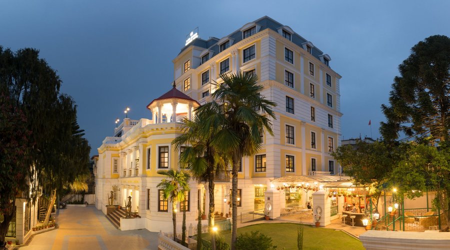 Night View of Hotel Building