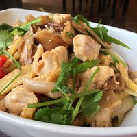 Ginger Chicken over rice