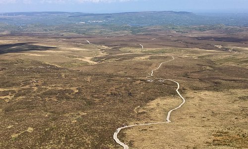 The view down from Cuilcagh Mountain