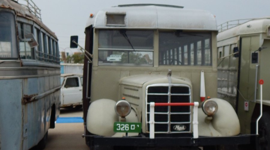 Old buses at museum