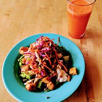 Thai Bowl & Carrot Ginger Juice