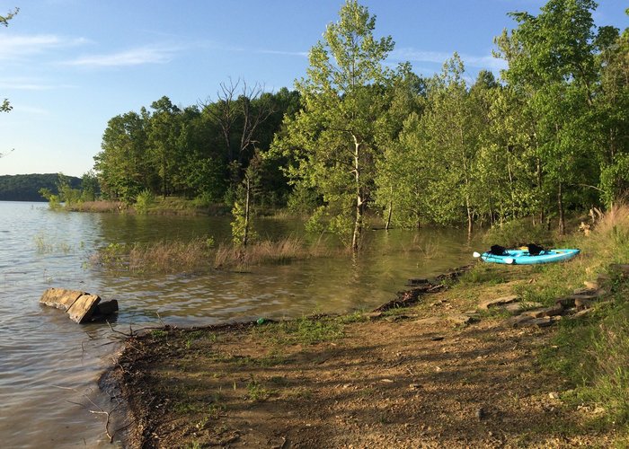 Beautiful Lake Monroe. I walked in from the road: Grubb Ridge trail then the Peninsula Trail. Ab
