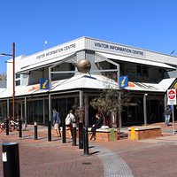 The Alice Springs Visitor Information Centre, on the corner of Parsons St and Todd Mall.