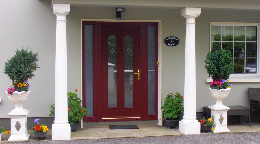 The entrance to Larkfield House B&B