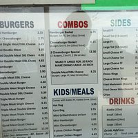 Jim's Jumbo Burger menu