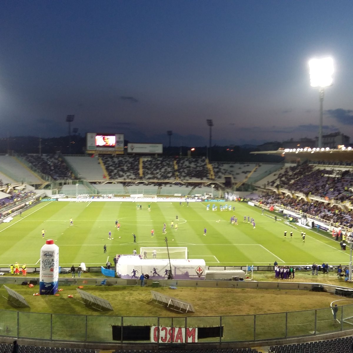 Florence, Italy. 05th Feb, 2023. ACF Fiorentina flag of Artemio