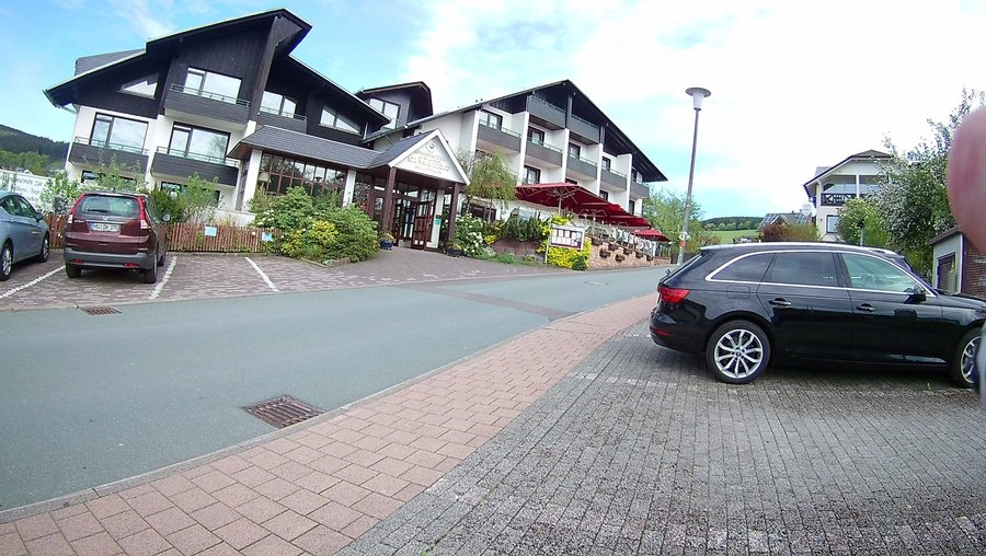 Außenbereicht des Sporthotel