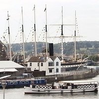 Tower Bell and clear view of SS Great Britain after old buildings demolished