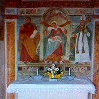 Altare in muratura con Pala dipinta su muro !